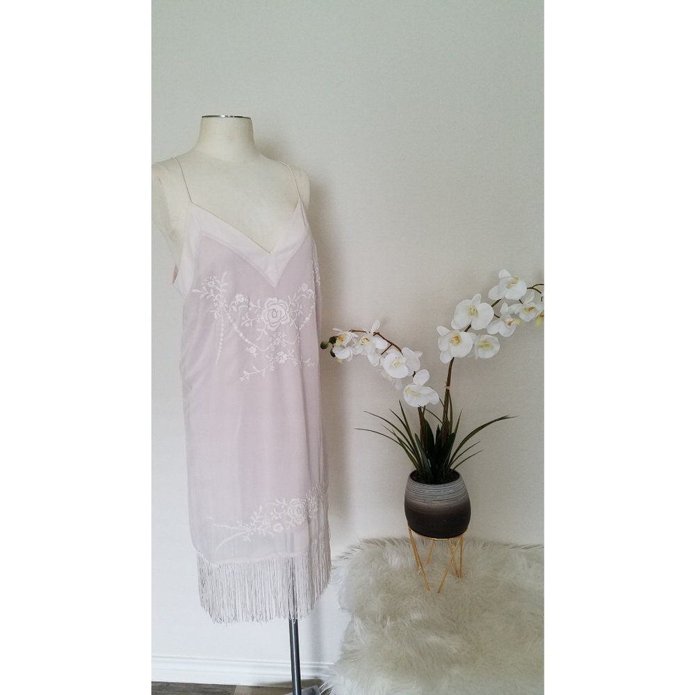 Lauren Conrad Runway S10 Fringe Embroidered Dress